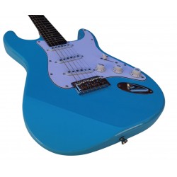 Egmond GS-280BL Guitarra Electrica Tipo Strato color Azul  Cielo