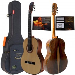 Antonio de Toledo • Modelo Tomatito Andalucia Guitarra Flamenca Negra de Pau Ferro tapa Torrefactada