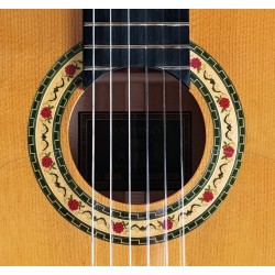 Antonio de Toledo • Modelo Tomatito Andalucia Blanca con tapa Torrefactada - Guitarra Flamenca en acabado Natural