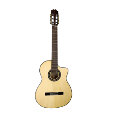 Antonio De Toledo · Josémi Carmona – Guitarra Flamenca Blanca con Cutaway y Previo con Efectos y Ecualizacion