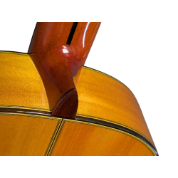 Antonio de Toledo • Modelo Tomatito Andalucia Blanca con tapa Torrefactada - Guitarra Flamenca en acabado Natural