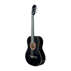 Ronda C320.101BK – Guitarra Clásica de iniciación – Color Negro Brillo – con golpeador incluido sin instalar
