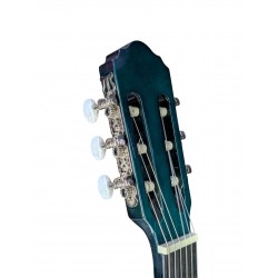 Ronda C320.101BL – Guitarra Clásica de iniciación – Color Azul Brillo – con golpeador incluido sin instalar