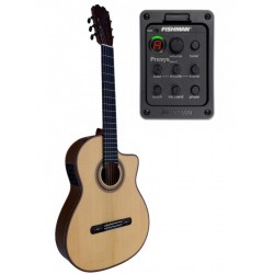 Antonio De Toledo Serie Legado Modelo AATF-17NE CUT Negra de Palosanto con EQ fishman Con Cutaway