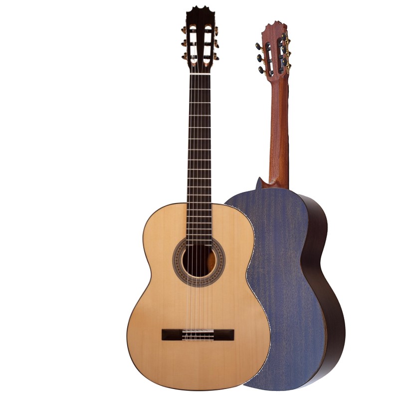 Jose Rincon MM4 Tiro 615 de Cadete - Brillo Guitarra Clasica TODA MACIZA con Fondo De Caoba (MCG-48 - ES-04 - ES-10 y MCG-118)