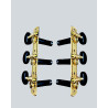 Clavijero de precision Aparicio B&C modelo Toledo Bronce con Palomilla Ebano y Poste Negro