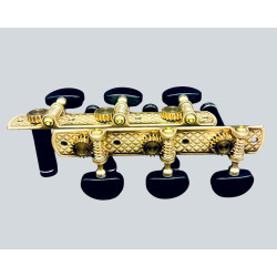 Clavijero de precision Aparicio B&C modelo Toledo Bronce con Palomilla Ebano y Poste Negro