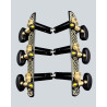 Clavijero de precision Aparicio B&C modelo Toledo Oro Negro con Palomilla Ebano y Poste Negro