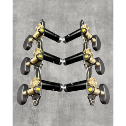 Clavijero de precision Aparicio B&C modelo Murcia Oro Negro con Palomilla Ebano y Poste Negro