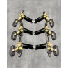 Clavijero de precision Aparicio B&C modelo Murcia Oro Negro con Palomilla Ebano y Poste Negro