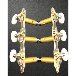 Clavijero de precision Aparicio B&C modelo Murcia Satinado con Palomilla Marfil y Poste Dorado