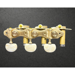 Clavijero de precision Aparicio B&C modelo Murcia Satinado con Palomilla Marfil y Poste Dorado