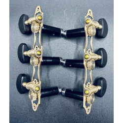 Clavijero de precision Aparicio B&C modelo Madrid Bronce con Palomilla Ebano y Poste Negro