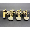 Clavijero de precision Aparicio B&C modelo Madrid Bronce con Palomilla Marfil y Poste Dorado