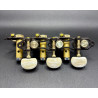 Clavijero de precision Aparicio B&C modelo Madrid Oxido con Palomilla Marfil y Poste Dorado