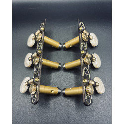 Clavijero de precision Aparicio B&C modelo Granada Oxido Palomilla Marfil Poste Dorado