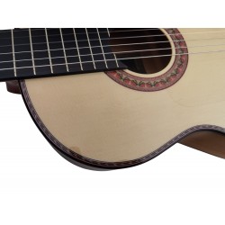 Antonio de Toledo ATF-16B – Guitarra Flamenca Blanca de Cipres en Brillo y Color Natural