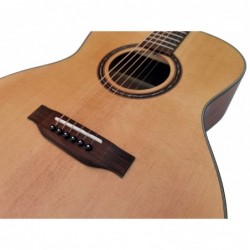 Outlet A58 - Egmond Guitarra Acustica AV-51 Tapa Maciza con Golpe en la Tapa A1