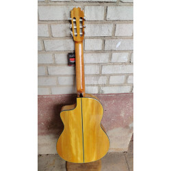 Outlet A52 - C320.580CE V Guitarra Flamenca Jose Rincon con Defecto en la Tapa y Trastes Planos - Fondo de Sicomoro con Tapa de 