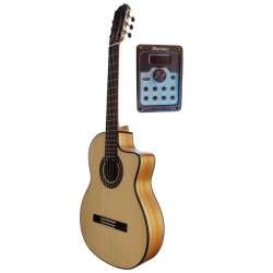 Jose Rincon MF3 CE Estrecha tipo NAC Guitarra Flamenca de Cipres y Tapa Maciza CutAway y Previo Double MD100