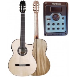 Jose Rincon MF3 CE Estrecha tipo NAC Guitarra Flamenca de Cipres y Tapa Maciza CutAway y Previo Double MD100