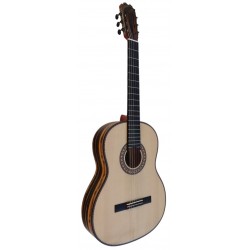 Outlet A14 - Antonio De Toledo Modelo ATF-17EB CUT con Cutaway Guitarra Flamenca de Ebano Blanco con Double Os1 Con Golpecito Ab