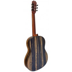 Outlet A14 - Antonio De Toledo Modelo ATF-17EB CUT con Cutaway Guitarra Flamenca de Ebano Blanco con Double Os1 Con Golpecito Ab