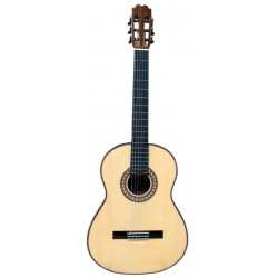 Outlet A14 - Antonio De Toledo Modelo ATF-17EB CUT con Cutaway Guitarra Flamenca de Ebano Blanco con Double Os1 Con Golpecito Ab