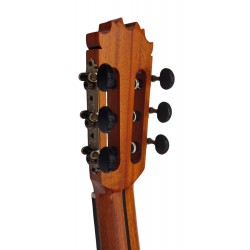 Outlet A14 - Antonio De Toledo Modelo ATF-17EB CUT con Cutaway Guitarra Flamenca de Ebano Blanco con Double Os1 Con Golpecito Ab