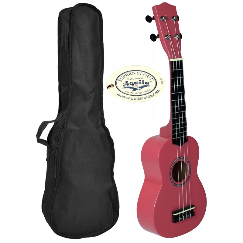 C380.050PK   Ukelele Soprano con Funda LANAI Color Rosa Brillo
