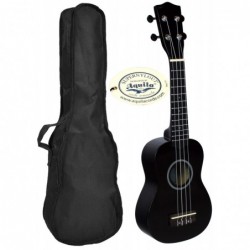 C380.050BK   Ukelele Soprano con Funda LANAI Color Negro Brillo