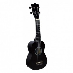 C380.050BK   Ukelele Soprano con Funda LANAI Color Negro Brillo