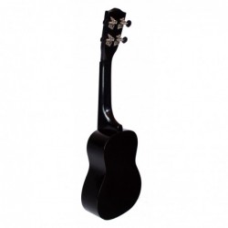 C380.050BK   Ukelele Soprano con Funda LANAI Color Negro Brillo