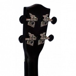 C380.050BK   Ukelele Soprano con Funda LANAI Color Negro Brillo