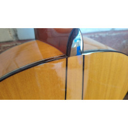 Outlet A72 - Antonio De Toledo Mod. Y-7 de Cipres Guitarra Flamenca Toda Maciza con Golpe Arriba en el Binging De la Parte De At