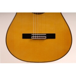 Outlet A72 - Antonio De Toledo Mod. Y-7 de Cipres Guitarra Flamenca Toda Maciza con Golpe Arriba en el Binging De la Parte De At