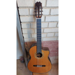 Outlet A73 - Antonio De Toledo Serie Legado Modelo AAT-15CE Cut Cedro CEQ Fishman Con Cutaway con Marcas Superficiales en la Par