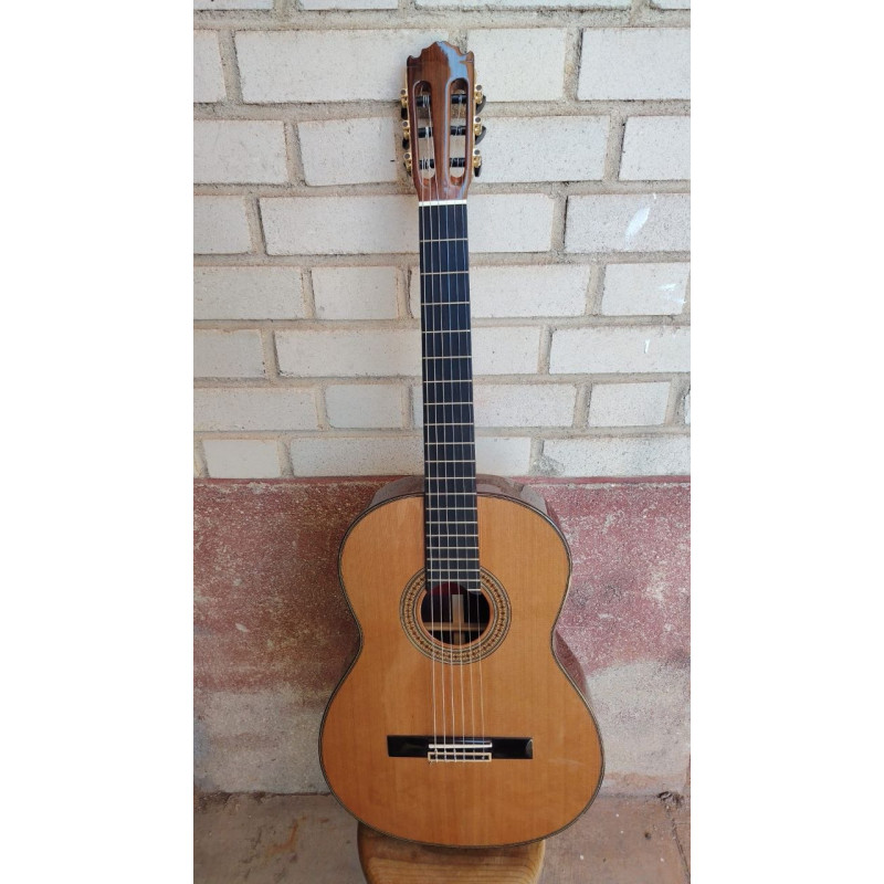 Outlet A75 - Jose Rincon MODELO ESPAÑA ES-12C Guitarra maciza 12 C con Golpe en la Pala/Cabeza y Con Marcas Superficiales De Uso