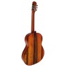 Outlet A76 - Antonio de Toledo ATF-17EBR – Guitarra Flamenca de Ebano Blanco Teñido de Rojo con Golpe De Una Cuerda Debajo De Pu