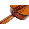 Outlet A76 - Antonio de Toledo ATF-17EBR – Guitarra Flamenca de Ebano Blanco Teñido de Rojo con Golpe De Una Cuerda Debajo De Pu
