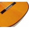 Outlet A76 - Antonio de Toledo ATF-17EBR – Guitarra Flamenca de Ebano Blanco Teñido de Rojo con Golpe De Una Cuerda Debajo De Pu