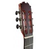 Outlet A76 - Antonio de Toledo ATF-17EBR – Guitarra Flamenca de Ebano Blanco Teñido de Rojo con Golpe De Una Cuerda Debajo De Pu