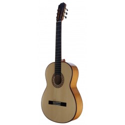Outlet A83 - Jose Rincon MF17 Guitarra Flamenca de Toda Maciza de Cipres (Nueva MFG-CS) con Con Poros en la Parte De Atras