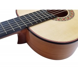 Outlet A83 - Jose Rincon MF17 Guitarra Flamenca de Toda Maciza de Cipres (Nueva MFG-CS) con Con Poros en la Parte De Atras