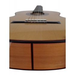 Outlet A83 - Jose Rincon MF17 Guitarra Flamenca de Toda Maciza de Cipres (Nueva MFG-CS) con Con Poros en la Parte De Atras