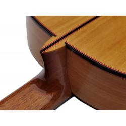 Outlet A83 - Jose Rincon MF17 Guitarra Flamenca de Toda Maciza de Cipres (Nueva MFG-CS) con Con Poros en la Parte De Atras