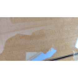 Outlet A85 - Antonio De Toledo Mod. Y-7 de Cipres Guitarra Flamenca Toda Maciza con Raja Reparada en la Parte De Atras