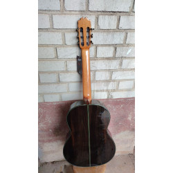Outlet A86 - Jose Rincon MR5 Guitarra Flamenca Roja de Tapa Maciza y fondo y aros de Palosanto con Picotazo en el Mango (Parte D