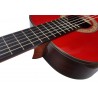 Outlet A86 - Jose Rincon MR5 Guitarra Flamenca Roja de Tapa Maciza y fondo y aros de Palosanto con Picotazo en el Mango (Parte D