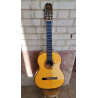 Outlet A99 - Antonio de Toledo ATF-17B – Guitarra Flamenca Blanca de Cipres en Brillo y Color Natural con Tapa Amarilla Con Manc
